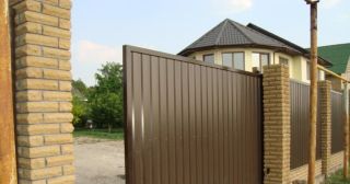 Купить откатные ворота из профнастила Новый Уренгой, цена от 1762 руб.